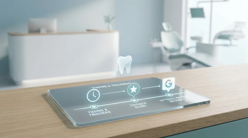 Best time to ask for a dental Google review: appointment type intent matrix and two-hour conversion window framework for US practices