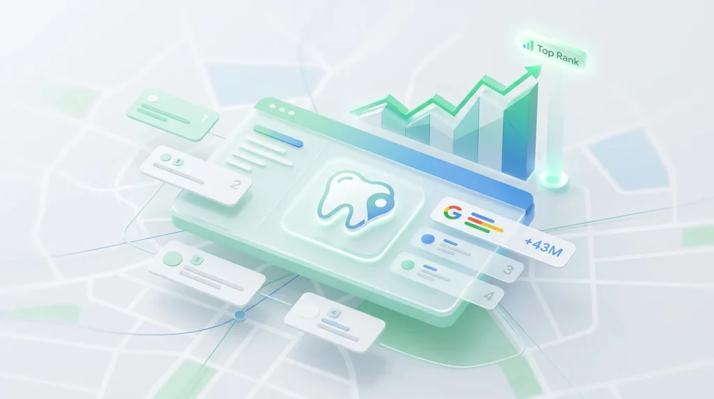 How to rank a dental practice on Google Maps: six-tier local SEO checklist covering GBP foundation, website, citations, reviews, and activity
