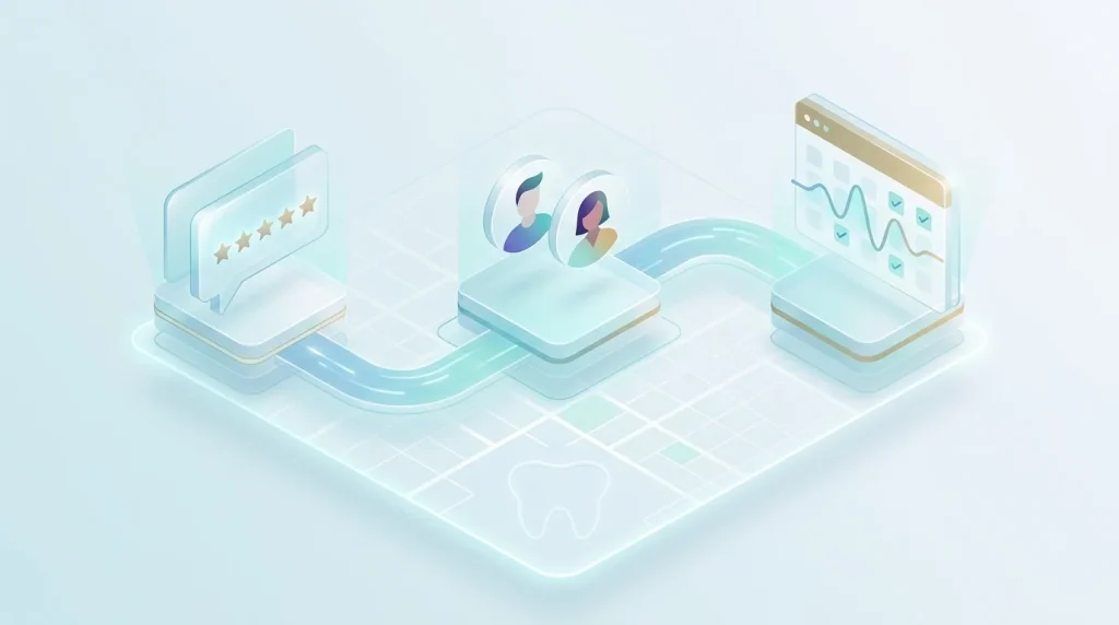 Dental review response system: three-role ownership structure, five-step workflow, and year-round cadence framework for US dental practices
